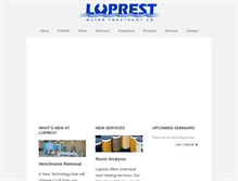 Tablet Screenshot of loprest.com